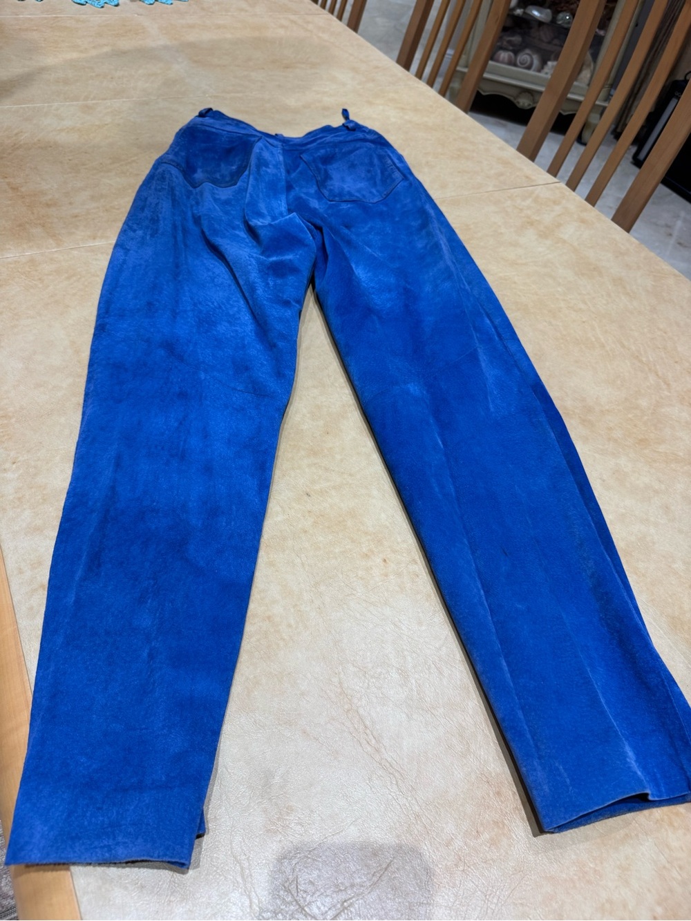 PRICE DROP: BAGATELLE, 10(runs small) lined,COBALT BLUE SUEDE 5-pocket pants